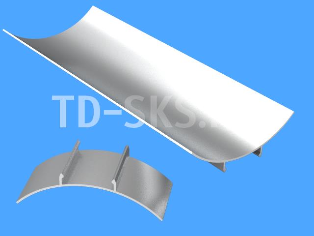 Скругляющий профиль плинтус DAARTS DS-100